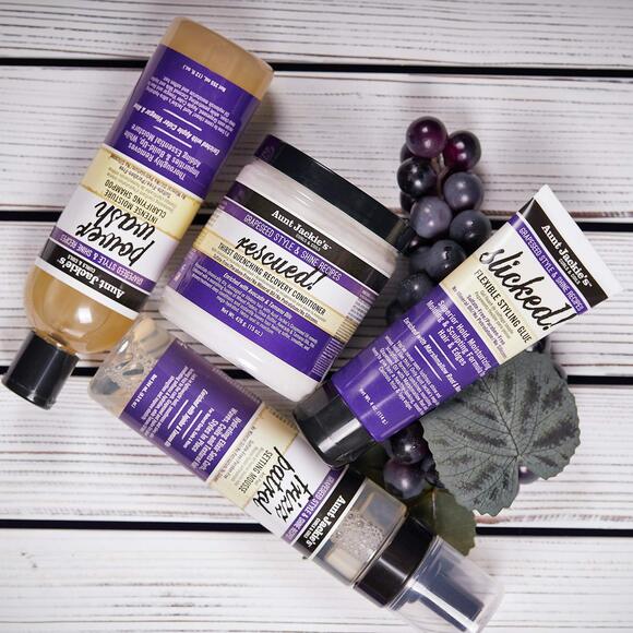 Aunt Jackie's SLICKED Flexible Styling Glue- Grapeseed Style & Shine 4oz - Picture 10 of 12